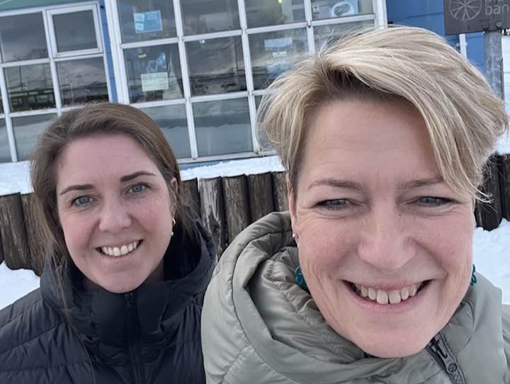 Við Bryndís eftir góðan dag í Blábankanum.