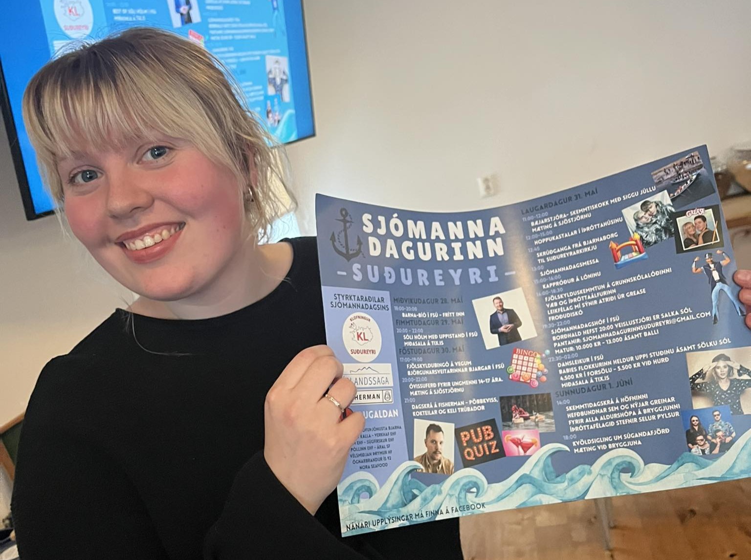 Katla kynnti sjómannadagsdagskrá á Suðureyri.