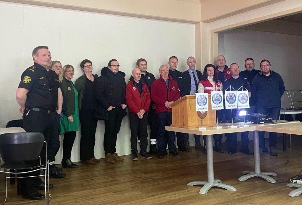 Fulltrúar lögreglu, Heilbrigðisstofnunar Vestfjarða, Ísafjarðarbæjar, Súðavíkurhrepps, björgunarsvei&hellip;