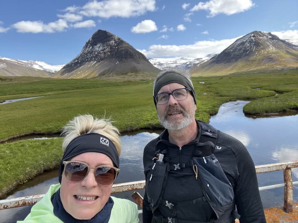 Laugardagshlaupið tekið í Önundarfirði.
