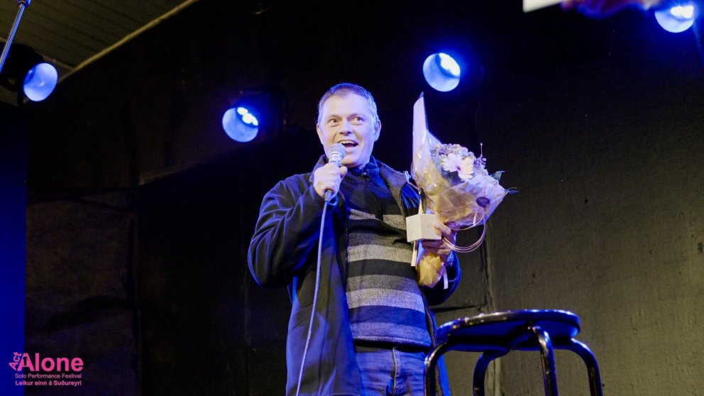 Ómar Smári Helgason, bæjarlistamaður Ísafjarðarbæjar 2019.
Mynd: Act Alone – Ásgeir Helgi Þrastarso&hellip;