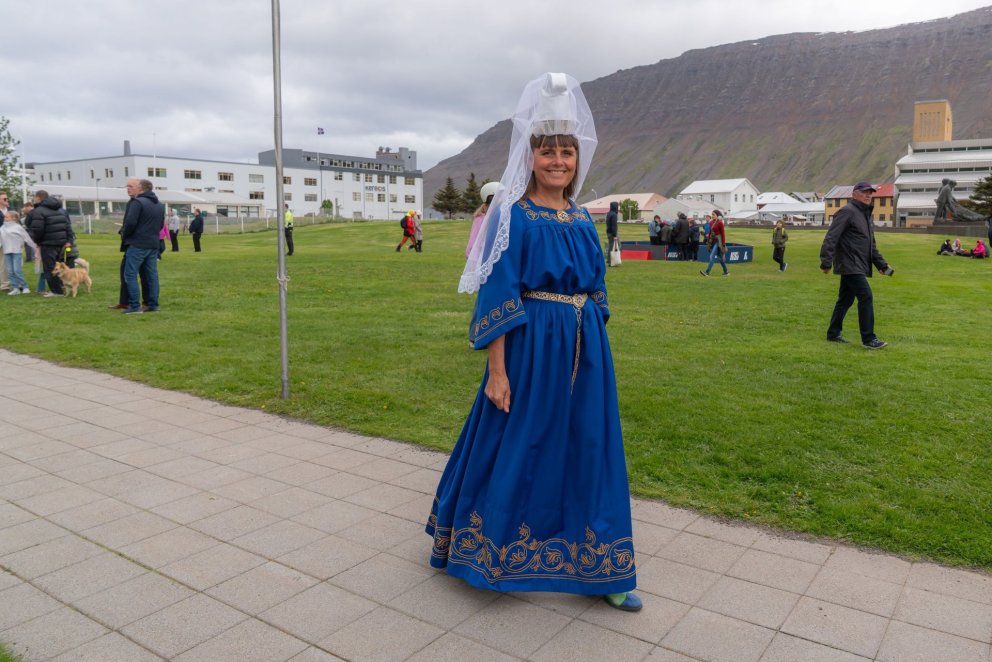 Fjallkona Ísafjarðarbæjar 2026, Heiðrún Björk Jóhannsdóttir.
Mynd: Ágúst G. Atlason