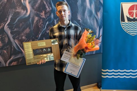 Elmar Atli Garðarsson, íþróttamaður Ísafjarðarbæjar 2023.